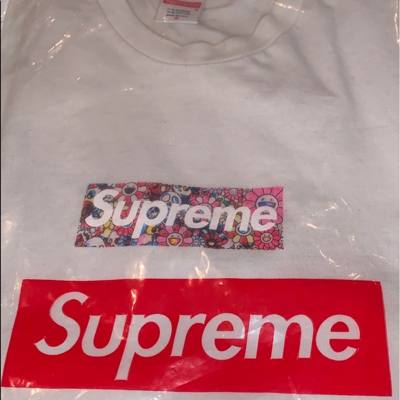 supreme x takashi murakami box logo t-shirt - Picture 1 of 3